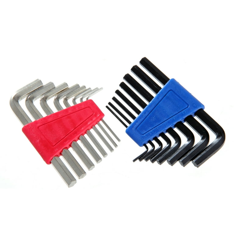 Hyper Tough 16 Piece Hex Key Set with 8 SAE and 8 Metric Sizes - Walmart.com