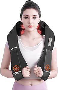 Amazon.com: AMZPONY® Cordless Neck Massager for Pain Relief Deep Tissue, Rechargeable Shiatsu Neck and Back Massager with Heat Kneading Shoulder Massage for Body Muscle Pain Relief,Gifts for