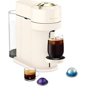 $132.30 Amazon.com: Nespresso Vertuo Next Coffee and Espresso Maker by DeLonghi, Creamy White with Gold: Home & Kitchen
