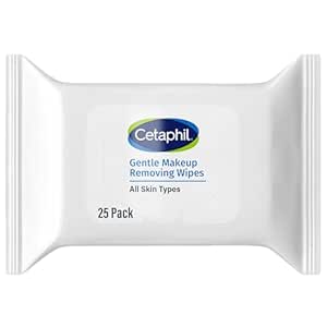 Amazon.com: Cetaphil Gentle Makeup Removing Face Wipes, Daily Cleansing Facial Towelettes Gently Remove Makeup, Fragrance and Alcohol Free, 25 Count : Beauty &amp; Personal Care