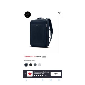 $179.99 Samsonite Silhouette 20  Travel Backpack - Macy s