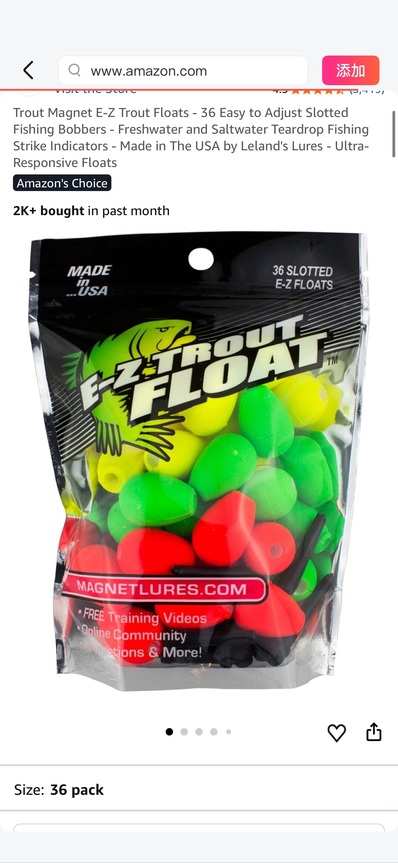 Amazon.com : Trout Magnet E-Z Trout Float Fishing Bobbers, Easy Depth Adjustment, Ideal To Drift Small Lures Or Bait 36-Pack : General Sporting Equipment : Sports & Outdoors