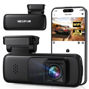 $12.99 NEXPOW 2K Wifi Front Dash Cam with Voice Control,Dash Camera for Car with App,24H Parking Mode,G-Sensor,Loop Recording,IR Night Vision - Walmart.com