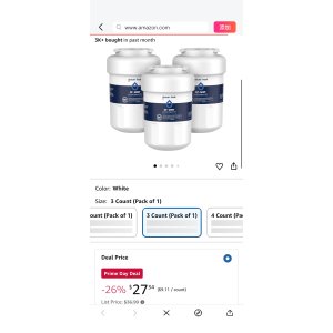 $19.99 Amazon.com: GLACIER FRESH Replacement for MWF Refrigerator Water Filters, SmartWater MWFP, MWFA, GWF, HDX FMG-1, WFC1201, RWF1060, 197D6321P006, Kenmore 9991, 3 Pack: Home & Kitchen