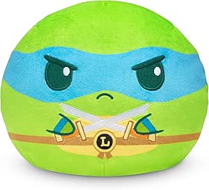 Amazon.com: TeeTurtle Reversible Teenage Mutant Ninja Turtles Leonardo 6-Inch Two-Sided Flip Plush Toy with Embroidered Details - Cute Mini Collectible Plush for Kids, Teens, and Adults : To