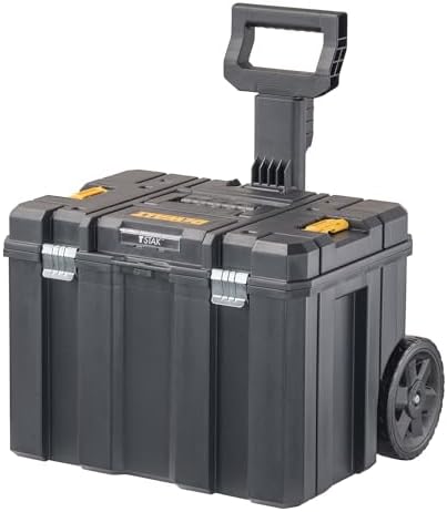 DEWALT Tool Box with Wheels Modular, Large Rolling Tool Box With Telescopic Handle, Portable Carrier Deep Stackable TSTAK Storage (DWST17820) - Amazon.com
