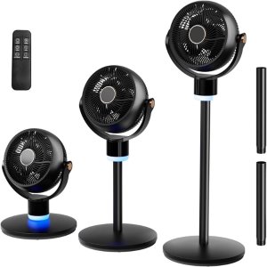 $35.99 Ktaxon 40inch Standing Fan for Bedroom, 120°+90°Omni-directional Oscillating Fan, 3-in-1 Pedestal & Tabletop Fan with 3 Speeds, 12H Timer, Remote and Adjustable Height, Air Circulator Fan, Black - Wal