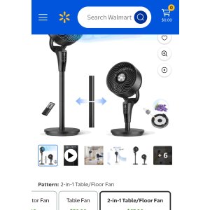 $57 DREO Pedestal Fans for Home, 20dB Ultra Quiet, 2-in-1 Table Floor Fan, 29.2 ft/s Hyperfast Airflow, 90° Oscillation 105° Tilt Standing Fan, 3 Modes 8 Speeds with Remote, 8H Timer, Aroma Pad, 2026 New 