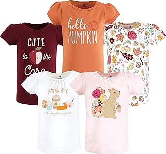 Amazon.com: Hudson Baby Unisex Baby Short Sleeve T-Shirts, Fall Pumpkin Spice, 18-24 Months: Clothing, Shoes &amp; Jewelry