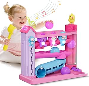Amazon.com: Musical Toddler Toys for 1 2 3 Years Old, Educational Baby Toys 12-18 Months with Bilingual Toddler Learning, Interactive Toys for 1 Year Old Girl, Christmas Birthday Gift for 1 
