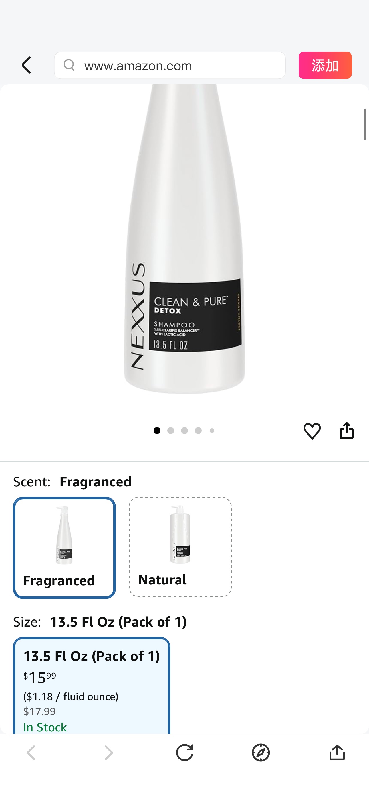 Amazon.com : Nexxus CLEAN & PURE Shampoo Detox for Professional-Level Silicon, Sulfate & Paraben Free Hair Care Powered by Clarifix Balancer Technology with Lactic Acid 13.5 oz : Beauty & Personal Car