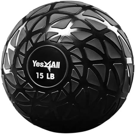 Amazon.com: Yes4All Slam Balls, 10-40lb Medicine Ball Weight, Durable PVC Sand Filled Workout Dynamic Medicine Ball for Core Strengthen : Sports &amp; Outdoors