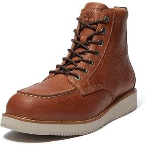 $82.62 Amazon.com | Timberland Men's Redwood Edge Essential Mid Boot, Medium Brown Full Grain, 8.5 Medium | Hiking Boots
