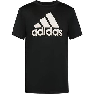$6.98 Amazon.com: adidas Boys' Short Sleeve Moisture-Wicking Athletic T-Shirt BoS Logo Tee, Black, Large: Clothing, Shoes & Jewelry