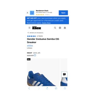 $59.97 Gender Inclusive Samba OG Sneaker | Nordstromrack