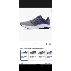 $45.49 Amazon.com | New Balance Men s 460 V4 Running Shoe, Slate Grey/Dream State/Black, 11 M | Fashion Sneakers