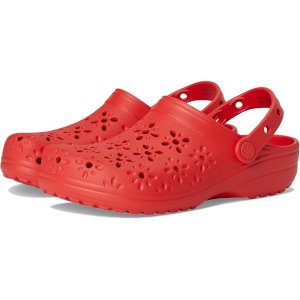 $27.49 Unisex Crocs Classic Clogs with Floral Cut Out Design | Zappos.com