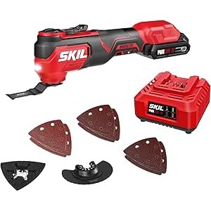 $79.00 SKIL PWRCORE 20V Brushless Oscillating Multi-Tool Kit Including 2.0Ah Battery and Charger-OS5920B-10 - Amazon.com