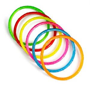 $4.47 Play Day Sparkly Pool Ring Diving Set for Children, Multi-Color, 6 Rings - Walmart.com