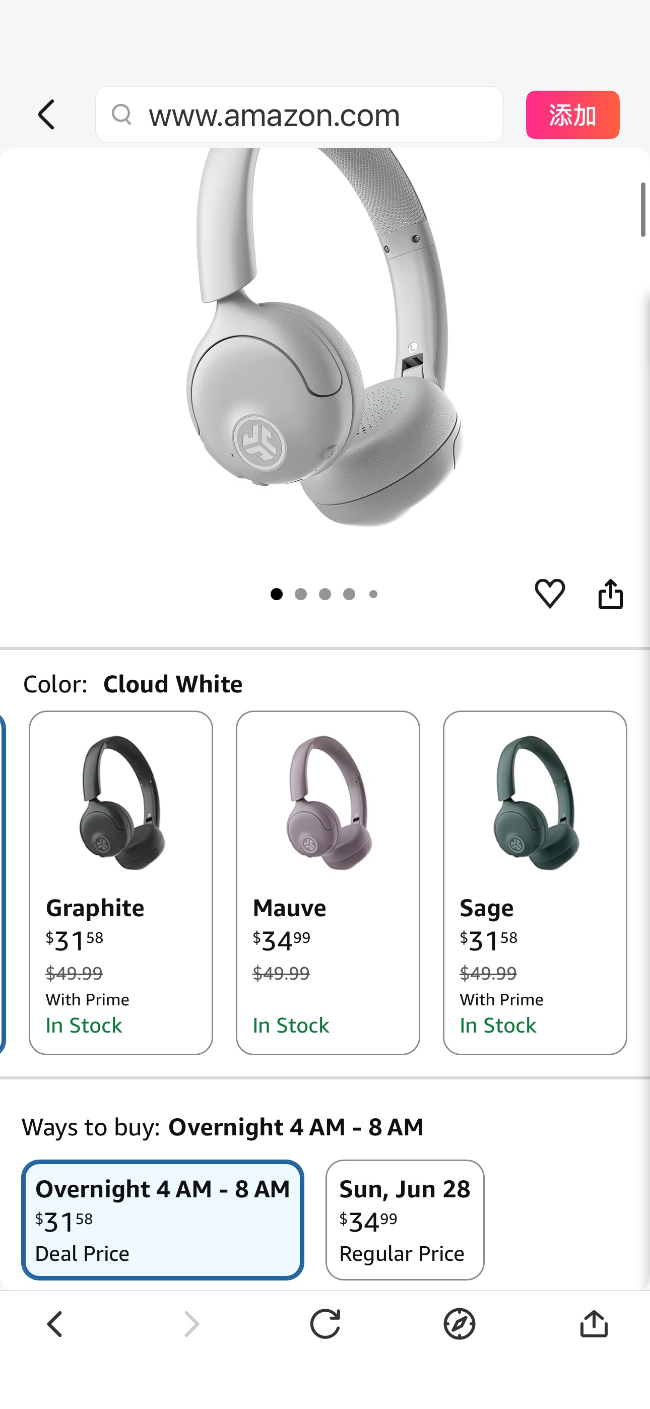 Amazon.com: JLab, Go Lux ANC, On Ear Headphones, Active Noise Cancelling, Bluetooth MultIPoint, Cloud White : Electronics