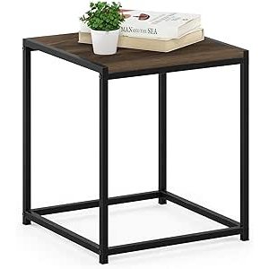 $23.17 Amazon.com: FURINNO Camnus Modern Living End Table, Columbia Walnut, 15.75 in x 15.75 in x 17.83 in : Home & Kitchen