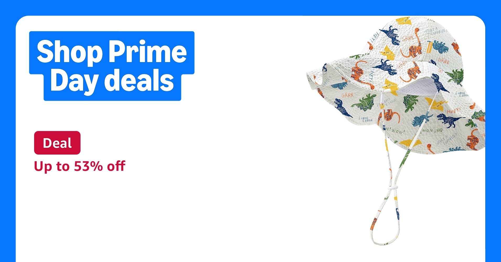 Deal for Prime Members: HONGTEYA Baby Sun Hat Toddler Girl Beach Hat Sun Protection Adjustable Outdoor Summer Wide Brim Bucket Hat for Infant Kids