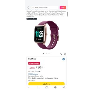 $7.99 Amazon.com: ASIAMENG Fitness Tracker Fitness Watches for Women Men (Make/Answer Calls), 1.85  Smart Watch for iPhone/Android Phones, Heart Rate/Sleep Monitor Steps Tracker Watch Pedometer IP68 Waterpr