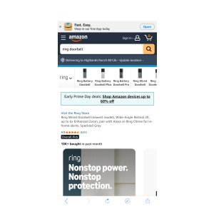 $39.99 Ring Wired Doorbell | Video Doorbell | Camera | Amazon