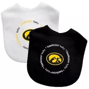 $18.99 BabyFanatic Officially Licensed Unisex Baby Bibs 2 Pack - NCAA Iowa Hawkeyes : Target