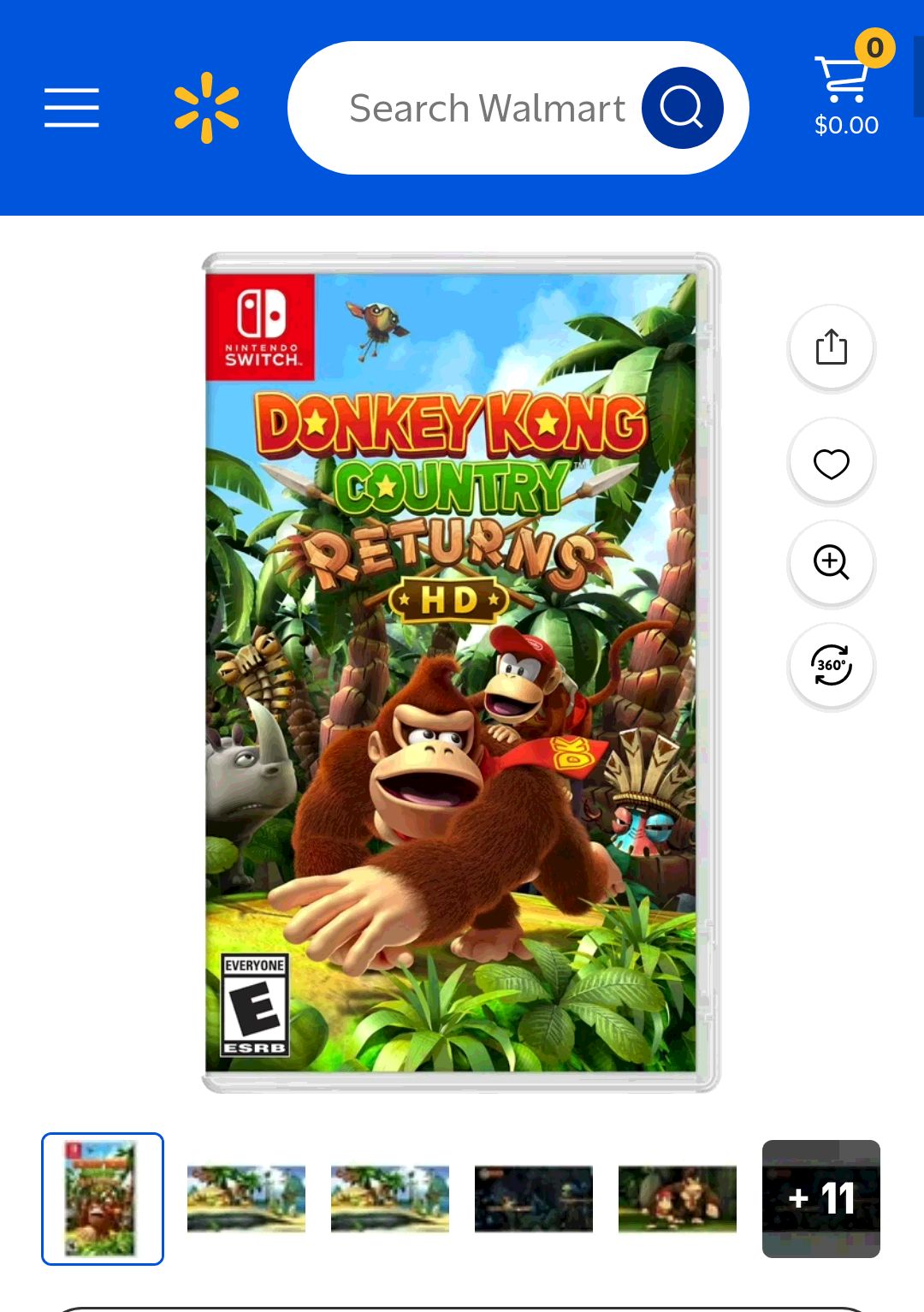 Donkey Kong Country Returns HD - Nintendo Switch - Walmart.com
