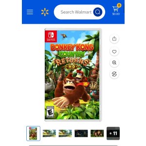 $39.88 Donkey Kong Country Returns HD - Nintendo Switch - Walmart.com