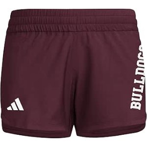 $7.33 adidas Women's D4T Woven Mississippi State University Training Shorts, Team Maroon/White/Mississippi State University, X-Small/3" Inseam at Amazon Women’s Clothing store