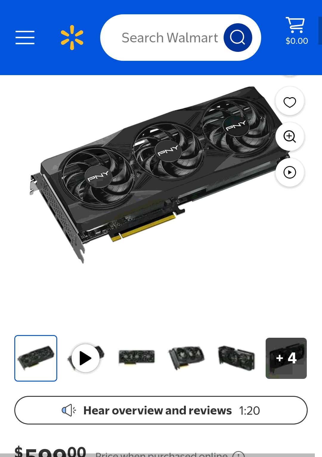 Free Shipping! PNY GeForce RTX 5070 Overclocked Triple Fan Graphics Card with DLSS 4 AI and Ray Tracing - Walmart.com