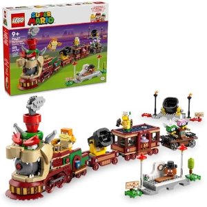$83.99 Amazon.com: LEGO Super Mario The Bowser Express Train Toy - Building Toys for Boys & Girls, Ages 9+ Years - Pretend Play W/Minifigures - Gift Idea for Kids - 71437 : Toys & Games