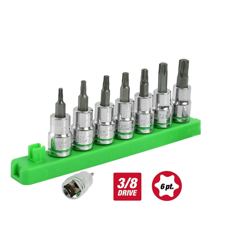 Hyper Tough 9-Piece 3/8-Inch Drive Star Socket Set for Automotive and DIY Projects - Walmart.com