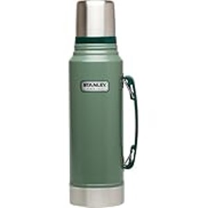 $24.03 Amazon.com: Stanley Heritage Classic Vacuum Bottle with Handle 1.1 qt | Wide Mouth w/Leakproof Cup Lid | Keep Drinks Hot or Cold | Insulated Stainless Steel Thermal Bottle | BPA-Free | Hamme