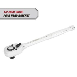 $13.93 Hyper Tough 1/2-in Drive 72-tooth Reversible Pear Head Ratchet - Walmart.com