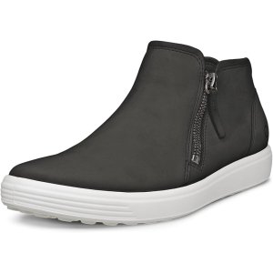 $44.21 ECCO SOFT 7 SIDE ZIP BOOTIE, BLACK NUBUCK, 11-11.5 | Fashion Sneakers