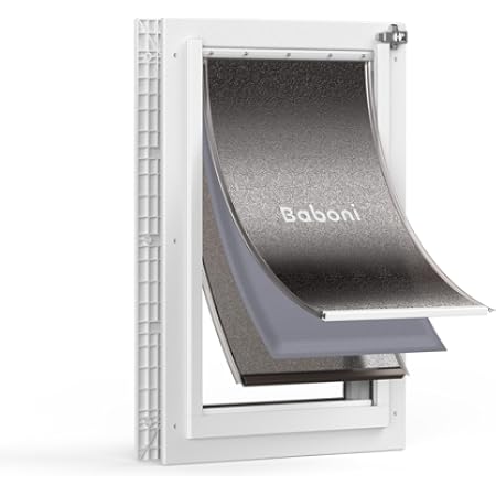 Amazon.com : Baboni Pet Door for Wall, Steel Frame and Telescoping Tunnel, Aluminum Lock, Double Flap Dog Door and Cat Door, Strong and Durable (Pets Up to 220 Lb) -X-Large : Pet Supplies