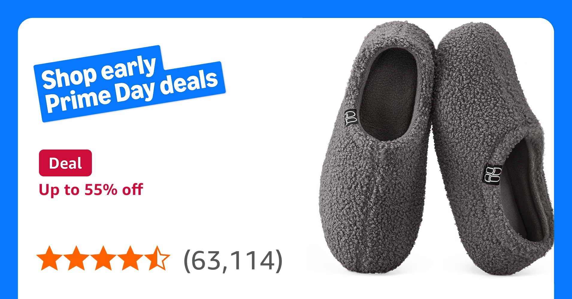 HomeTop Women Fuzzy Curly Fur Slippers - Cozy and Comfortable