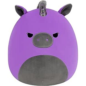 $8.63 Amazon.com: Squishmallows Original 14in Velocity The Purple and Black Unicorn – Official Jazwares Plush (Large) : Toys & Games