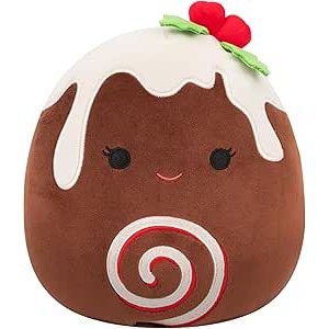 $6.16 Amazon.com: Squishmallows Original 8in Fleur The Yule Log with Holly – Official Jazwares Holiday Plush (Little) : Toys & Games