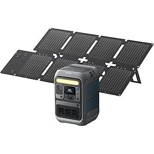 $309.98 Amazon.com : Anker Solar Generator SOLIX C300 with 60W Solar Panel, 288Wh Portable Power Station, 300W (600W Surge), LiFePO4 Battery, 140W Two-Way Fast Charging, for Outdoor Camping, Traveli