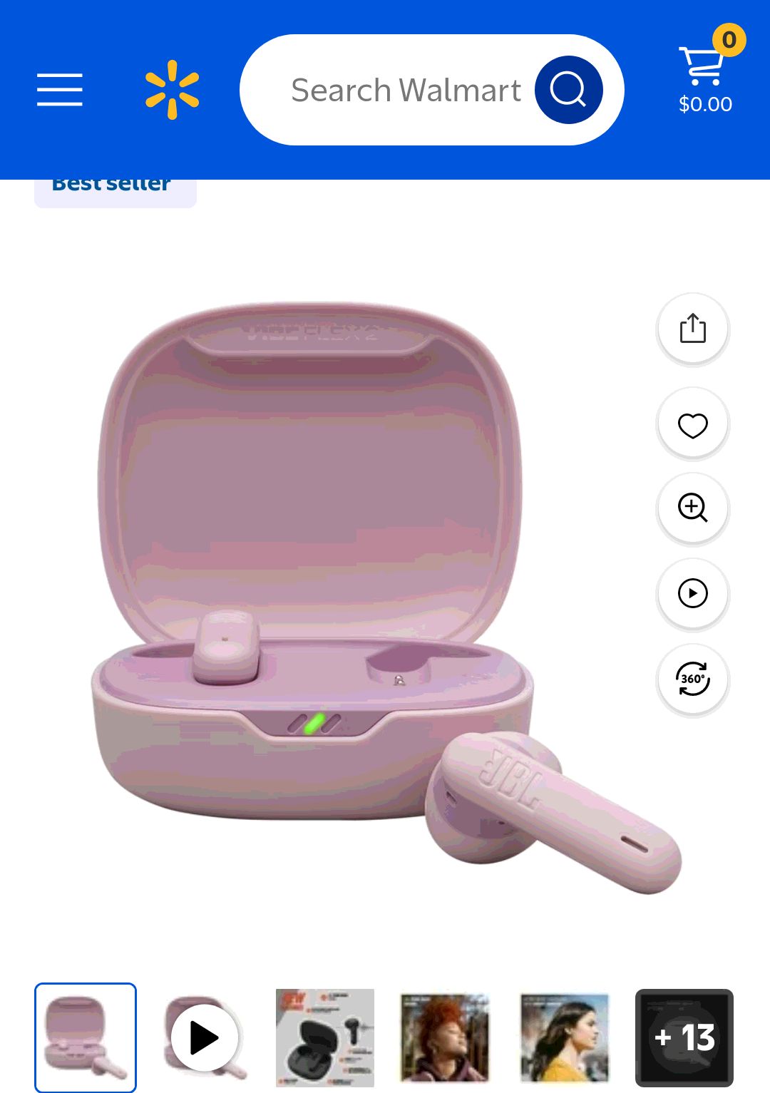 JBL Vibe Flex 2 - True Wireless Earbuds - Pink - Walmart.com