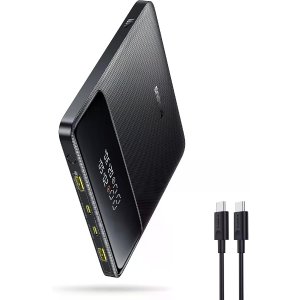 $39.49 Baseus Laptop Portable Charger 100W 20000mAh, Blade Travel Power Bank Fast Charging 2 USB-C & 2 USB-A Port, Steam Deck Battery Pack for MacBook iPad iPhone 17/16/15/14/13 Samsung S24 etc. : Electronic