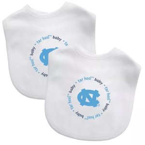 $18.99 BabyFanatic Officially Licensed Unisex Baby Bibs 2 Pack - NCAA UNC Tar Heels : Target