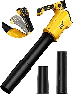 Amazon.com: DeForce Leaf Blower Cordless, for DeWalt 20V Max Battery, Battery Powered Snow Blower Electric, with Adjustable Handle, 3 Speeds, for Driveway, Patio, Backyard (Bare Tool Only) :