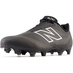 $52.35 Amazon.com | New Balance Unisex-Adult BurnX4 Lacrosse Shoe, Black/Blacktop, Men 5 N/Women 6.5 M | Softball & Baseball