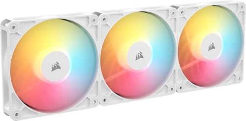 Amazon.com: Corsair RS120-R ARGB 120mm PWM ARGB Reverse Fans – Reverse Rotor, +5V ARGB Connections, Eight RGB LEDs, High Static Pressure, Daisy-Chain, Magnetic Dome Bearing, Zero RPM Mode – 