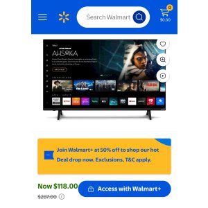 $118 Walmart+ Members: [Starting 6/22]  VIZIO, 43  Class 4K LED HDR Smart TV, V4K43M-08, Dolby Vision HDR - Walmart.com
